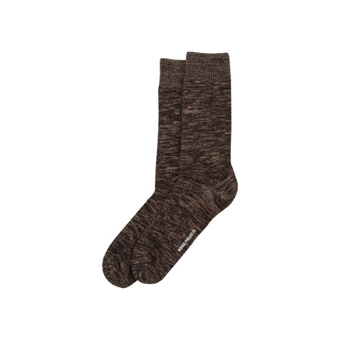 Norse Projects Bjarki Cotton Twist Sock Rust Brown N82-00042015 Degli Uberti